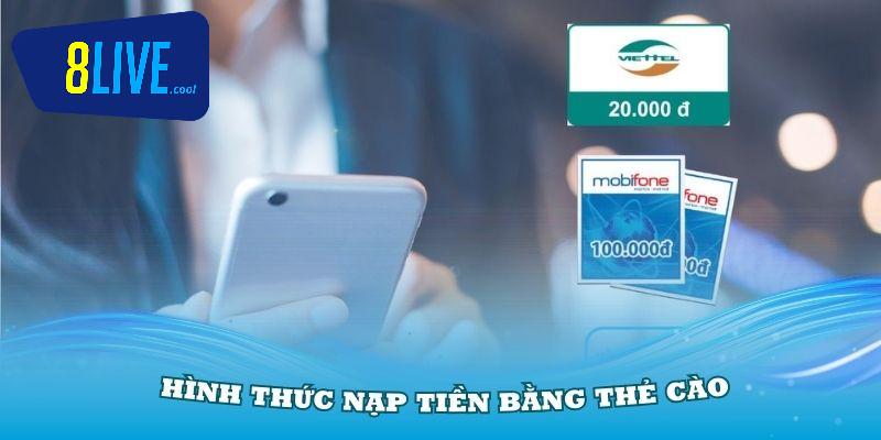 Nạp tiền qua thẻ cào điện thoại